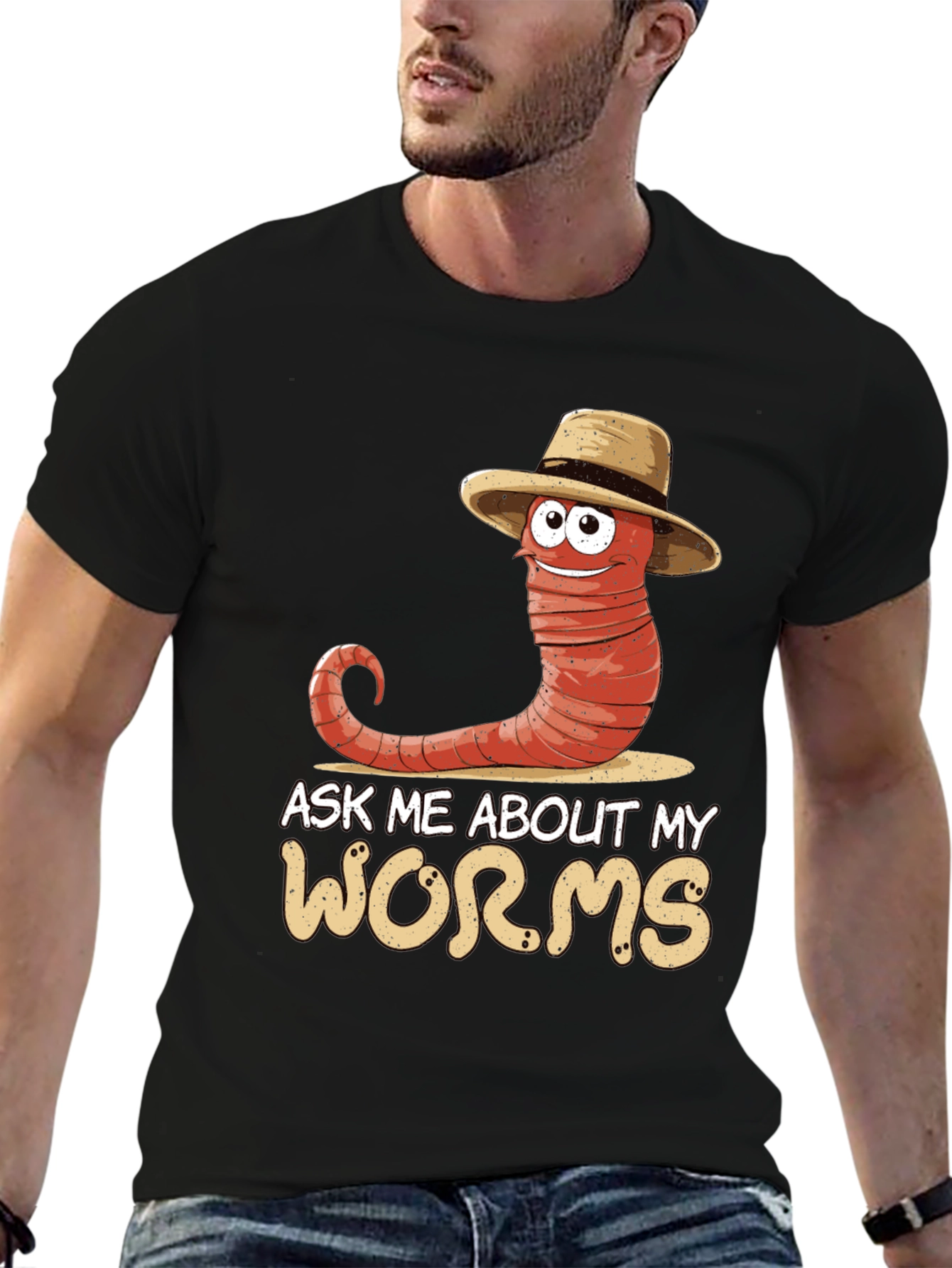 Ask Me About My Worms T-Shirt
