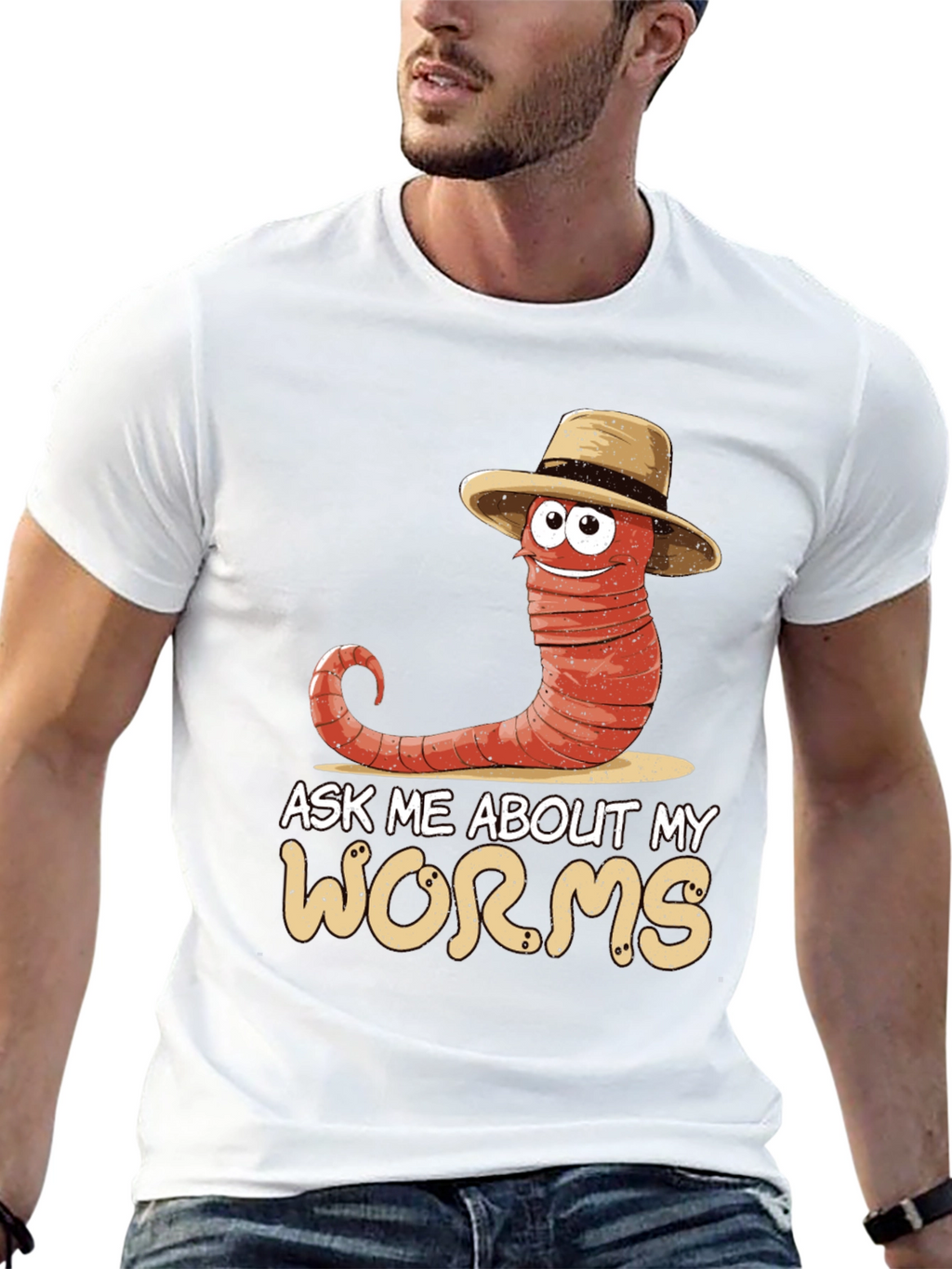 Ask Me About My Worms T-Shirt