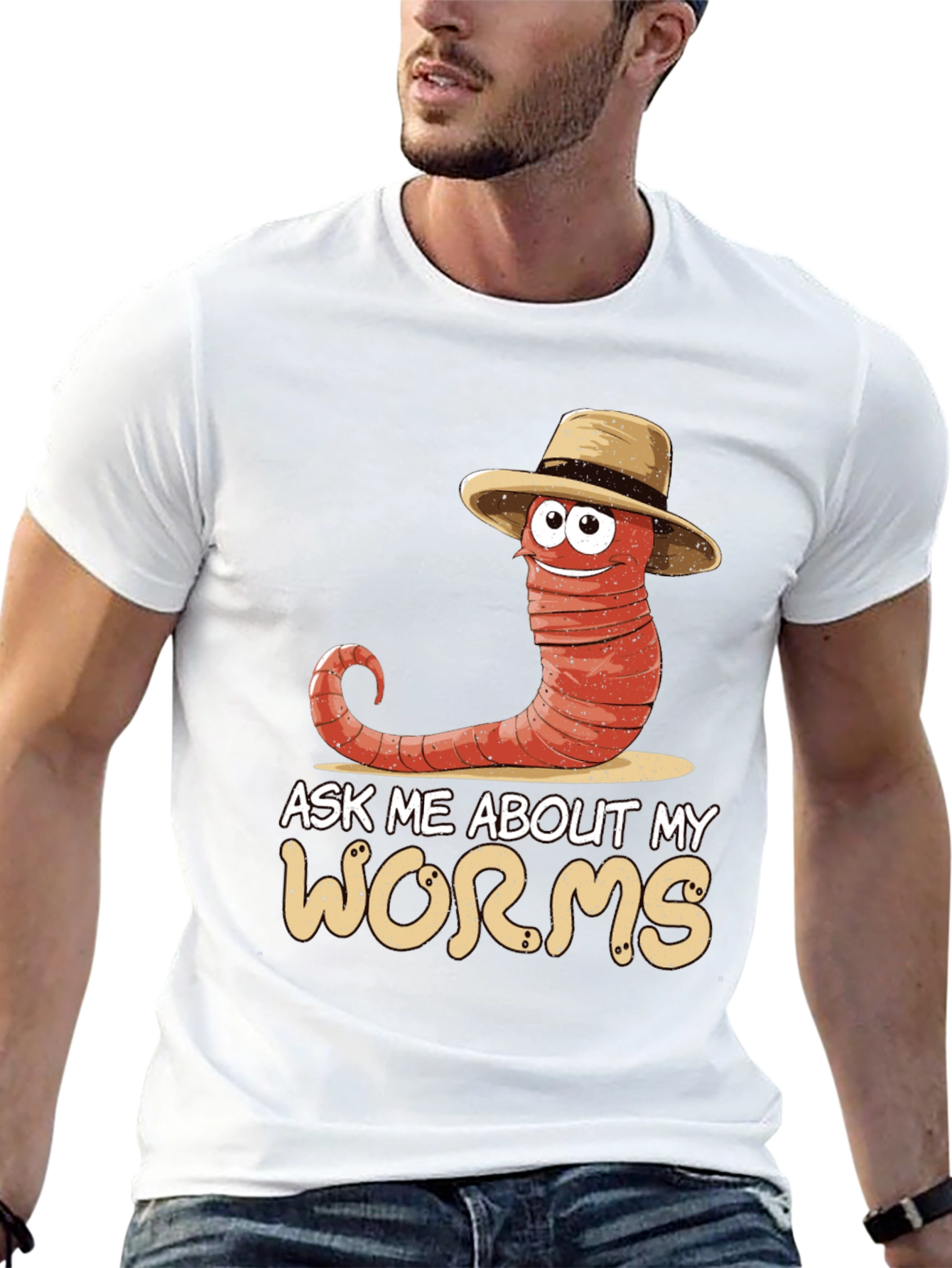 Ask Me About My Worms T-Shirt