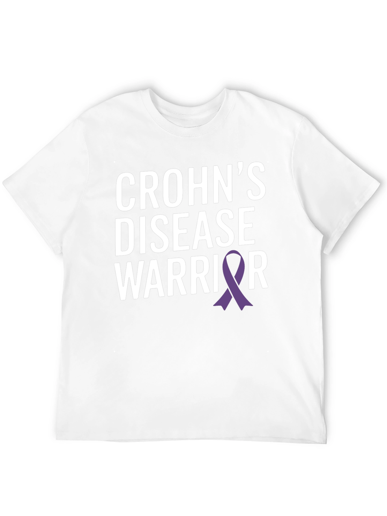 Crohns Disease Warrior T-Shirt - Awareness Ribbon Design