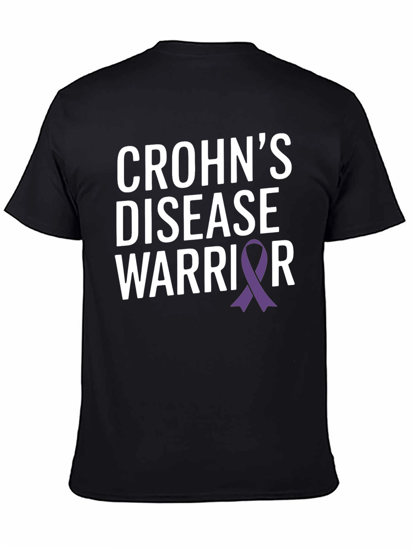 Crohns Disease Warrior T-Shirt - Awareness Ribbon Design
