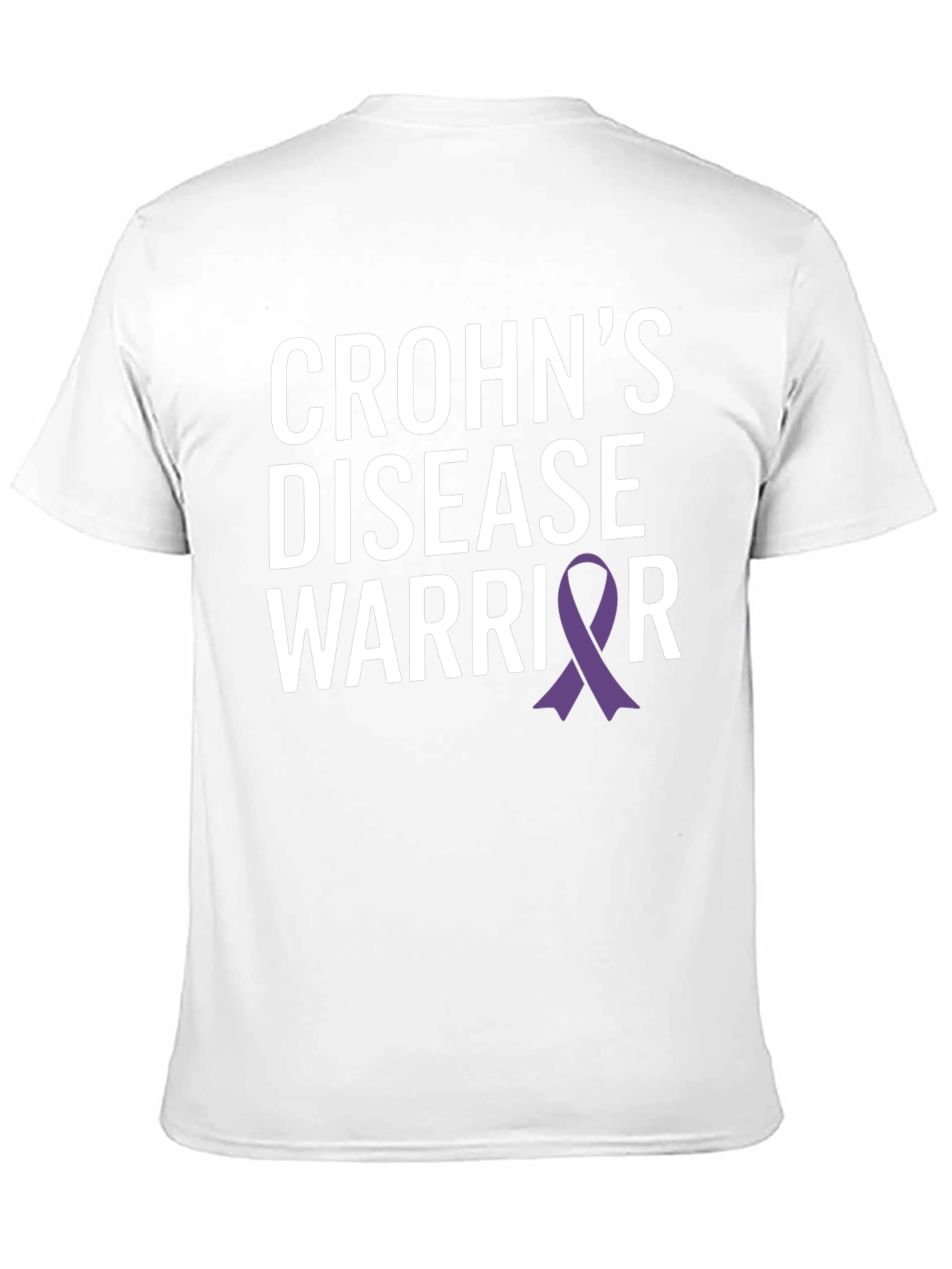 Crohns Disease Warrior T-Shirt - Awareness Ribbon Design
