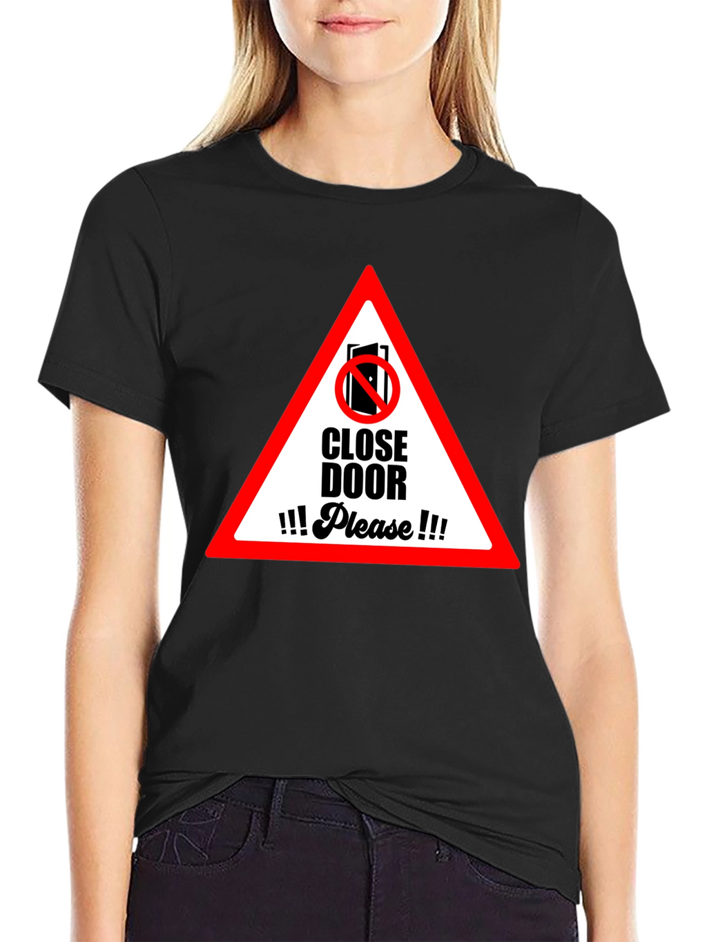 Close Door Please Graphic T-Shirt