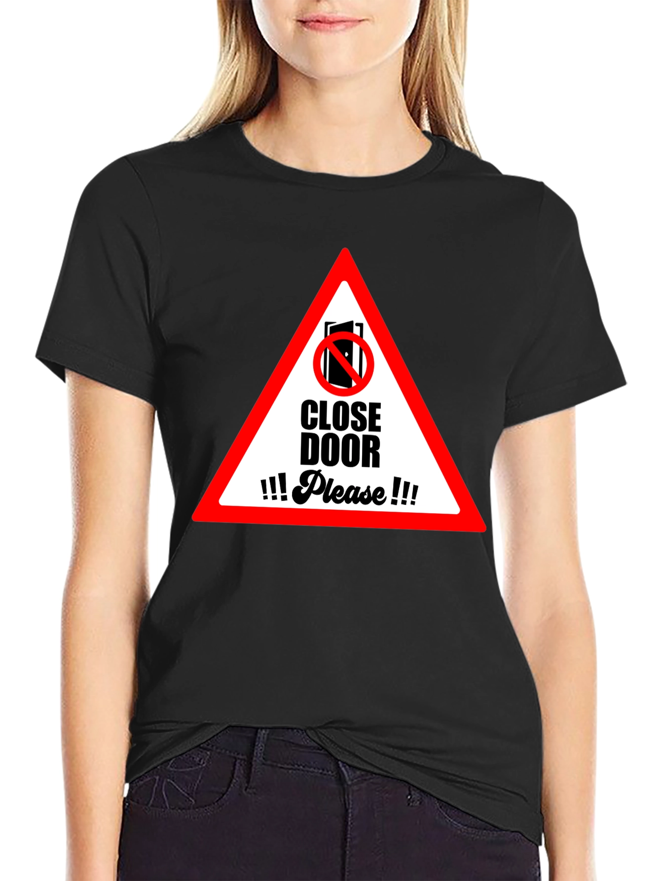 Close Door Please Graphic T-Shirt