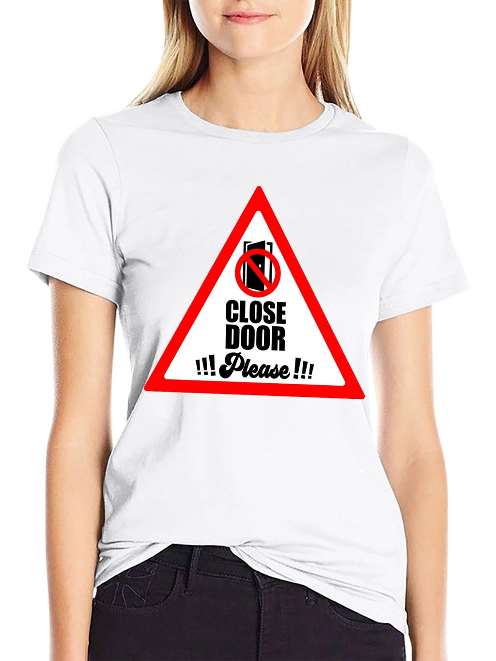 Close Door Please Graphic T-Shirt