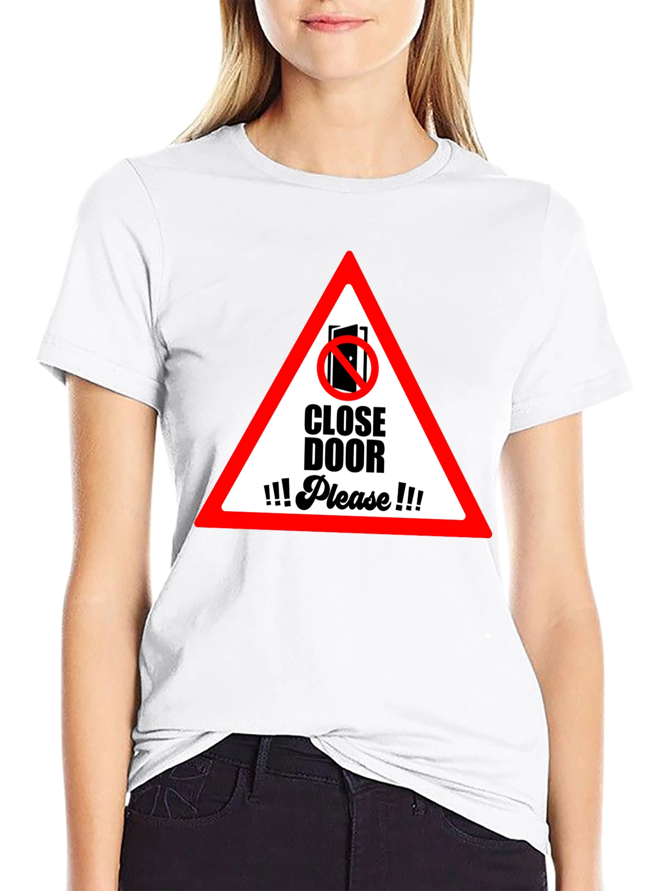 Close Door Please Graphic T-Shirt