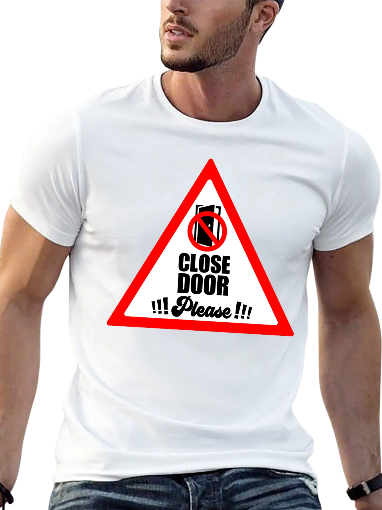 Close Door Please Graphic T-Shirt