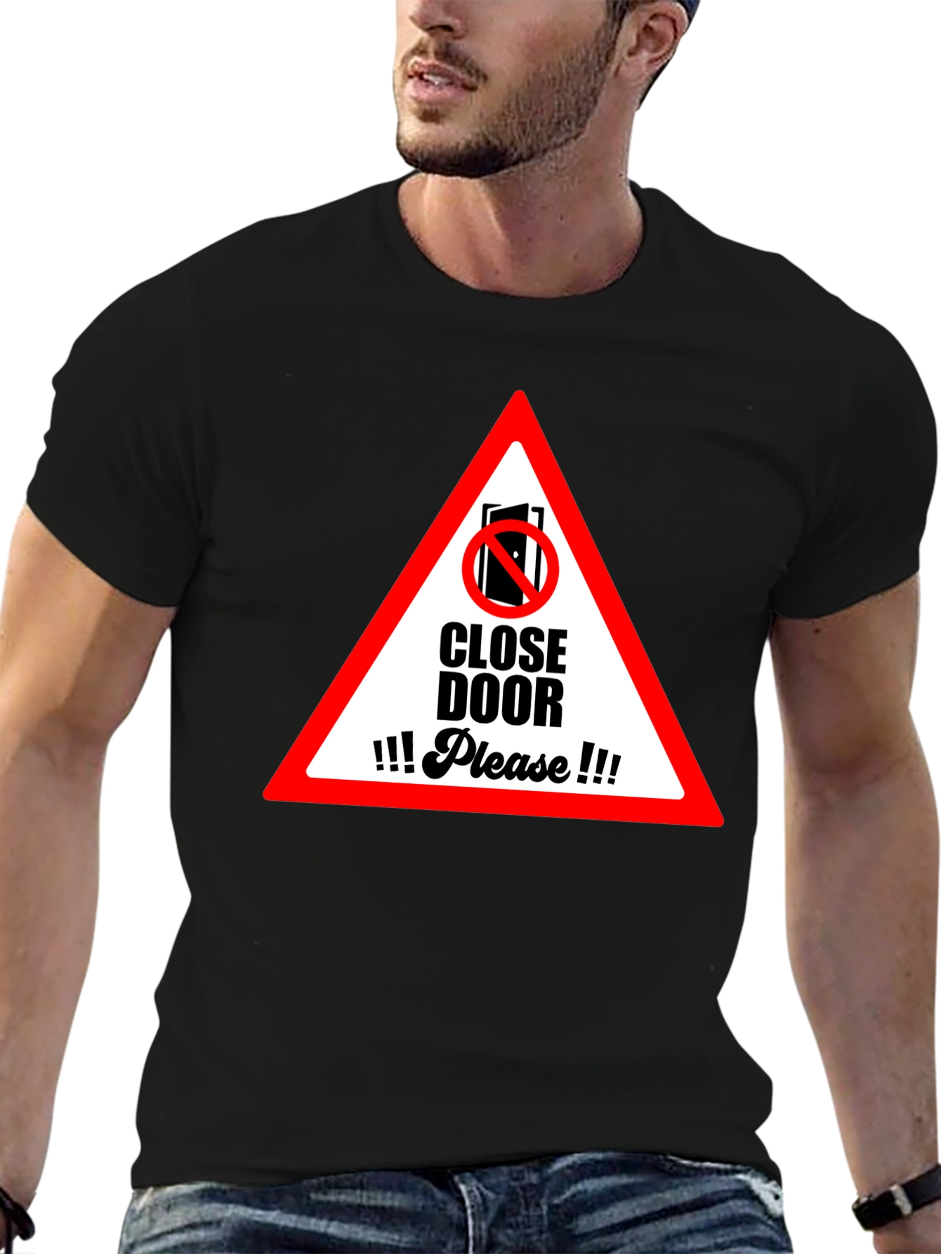 Close Door Please Graphic T-Shirt
