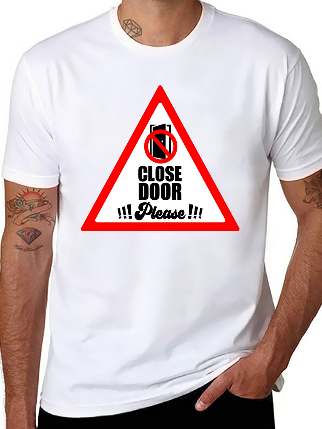 Close Door Please Graphic T-Shirt