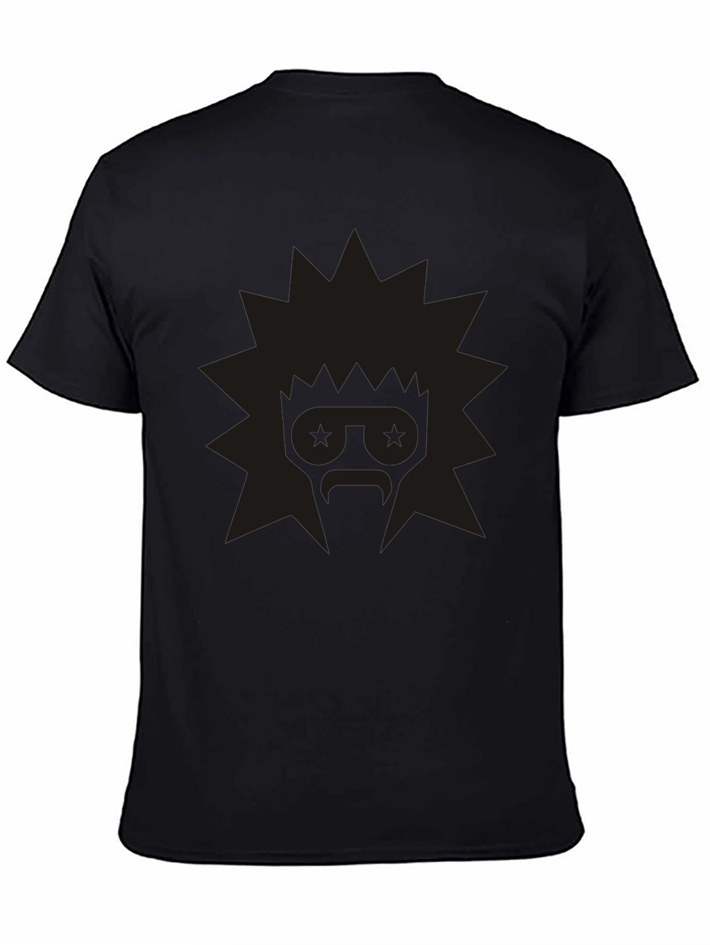 Edgy Graphic Tee: Retro Starburst Design