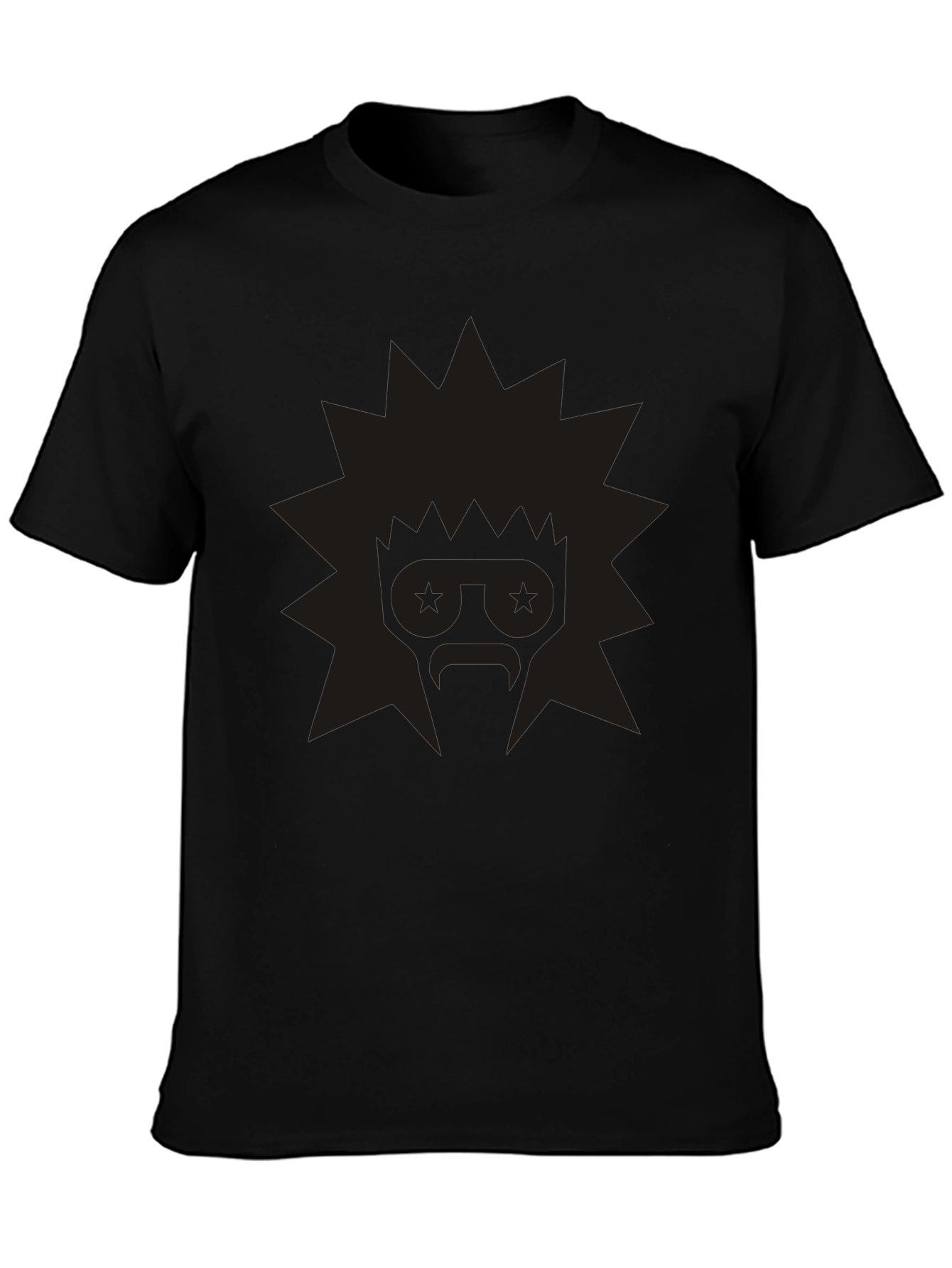 Edgy Graphic Tee: Retro Starburst Design