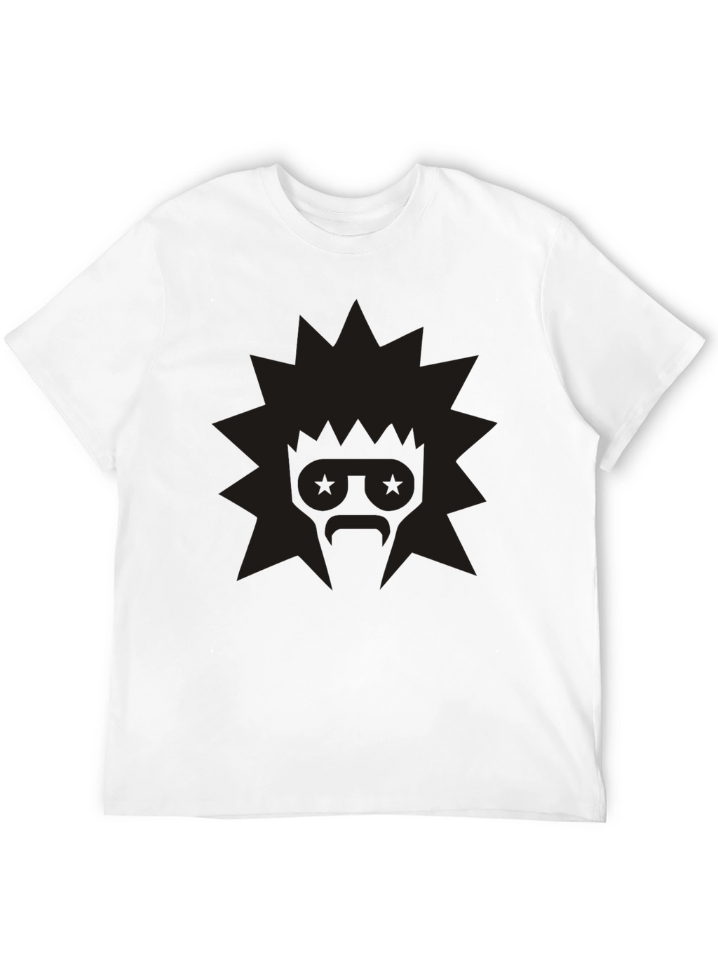 Edgy Graphic Tee: Retro Starburst Design