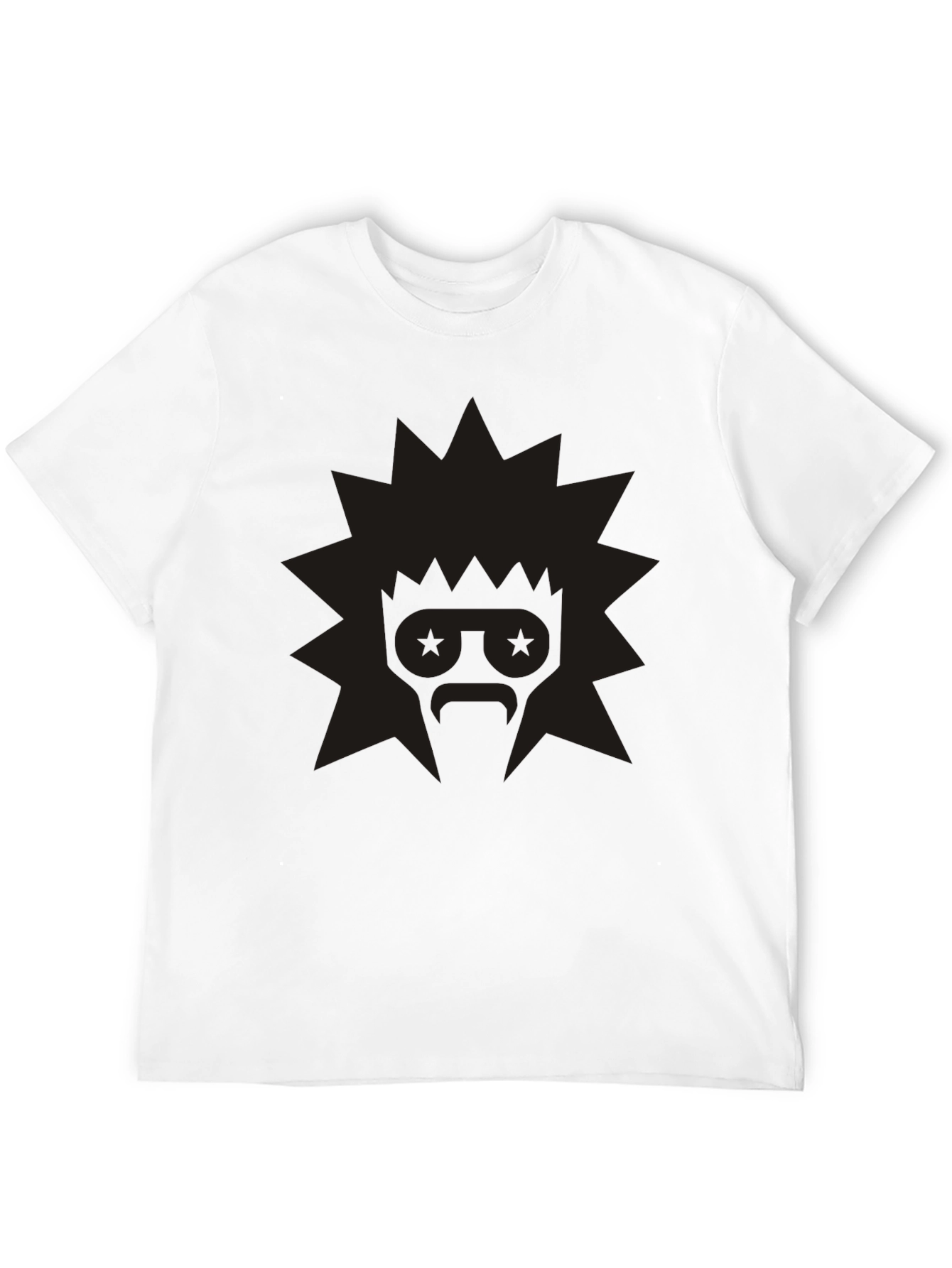 Edgy Graphic Tee: Retro Starburst Design