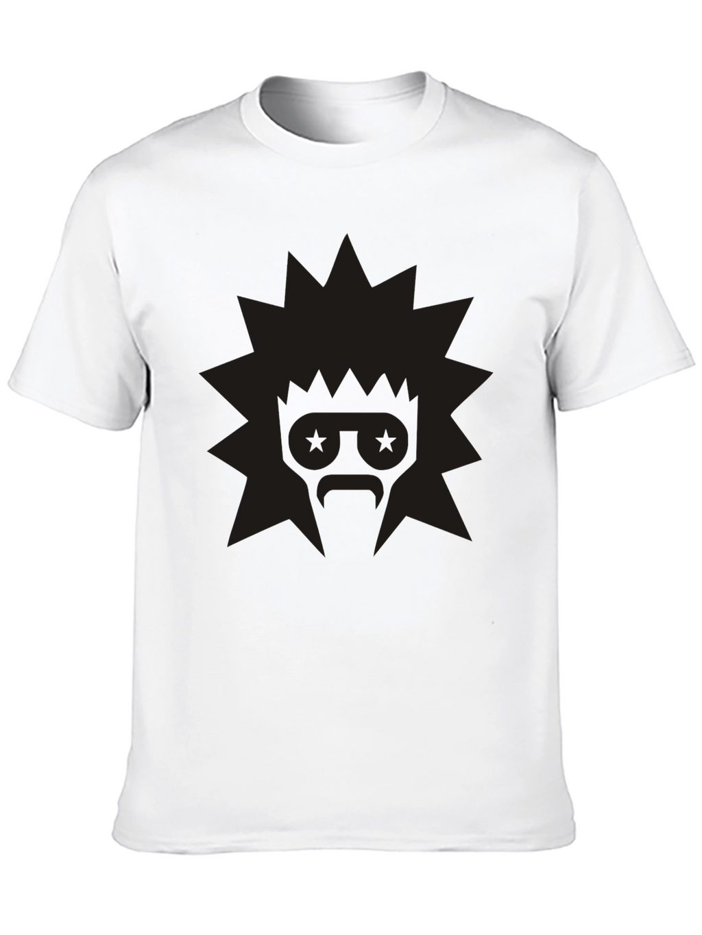 Edgy Graphic Tee: Retro Starburst Design