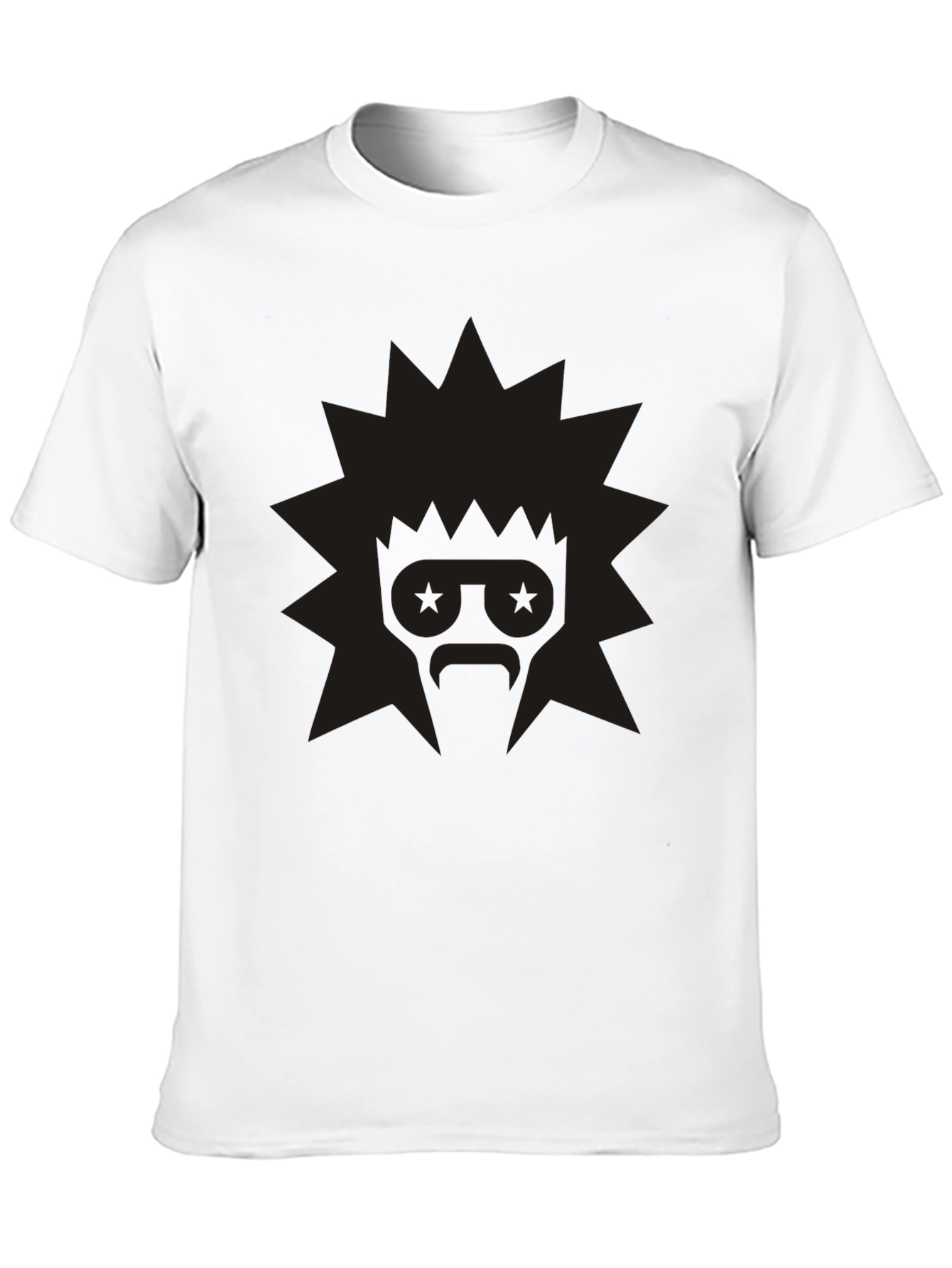 Edgy Graphic Tee: Retro Starburst Design