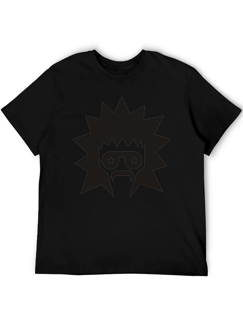 Edgy Graphic Tee: Retro Starburst Design
