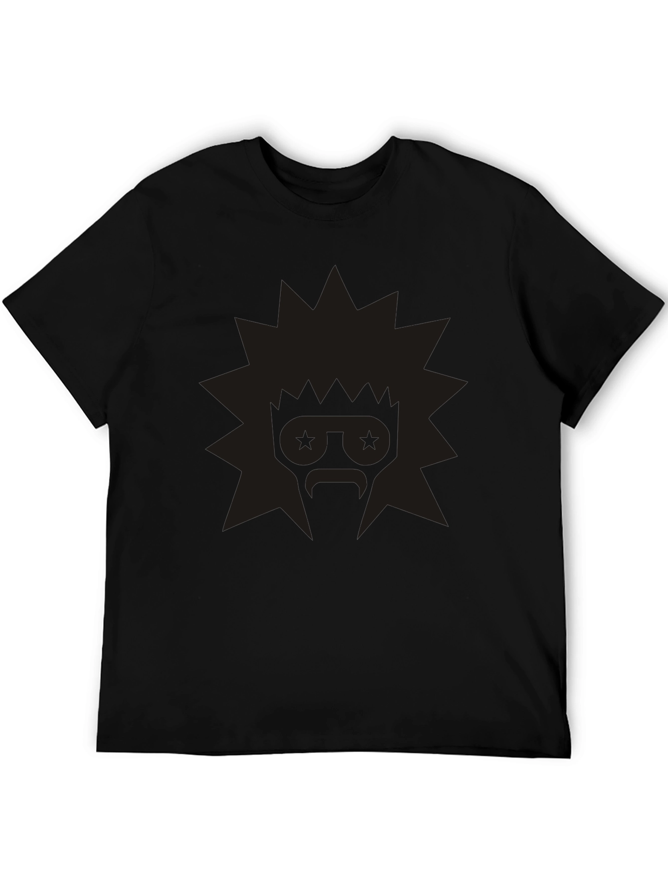 Edgy Graphic Tee: Retro Starburst Design