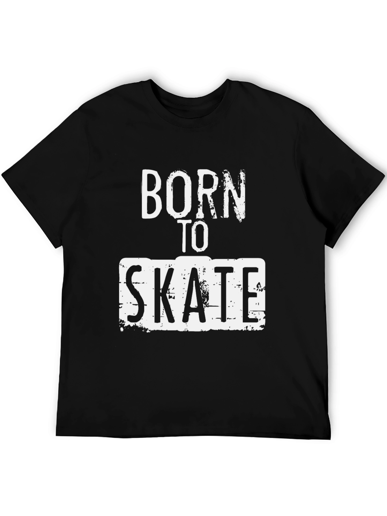 Born to Skate Black Graphic Tee