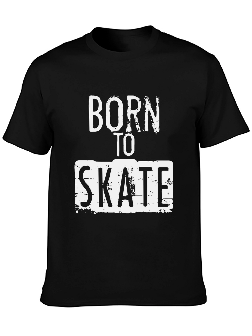 Born to Skate Black Graphic Tee