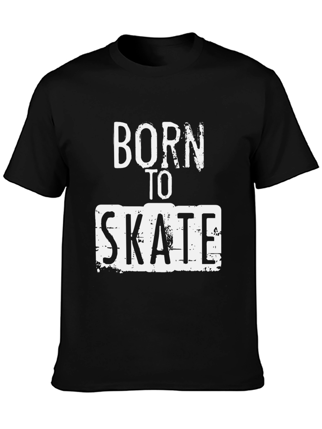 Born to Skate Black Graphic Tee