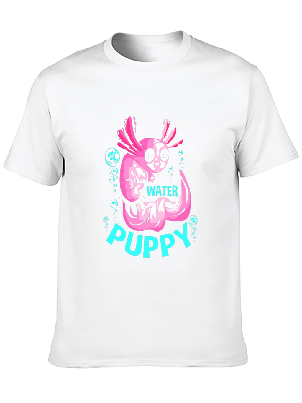Axolotl Water Puppy Black T-Shirt