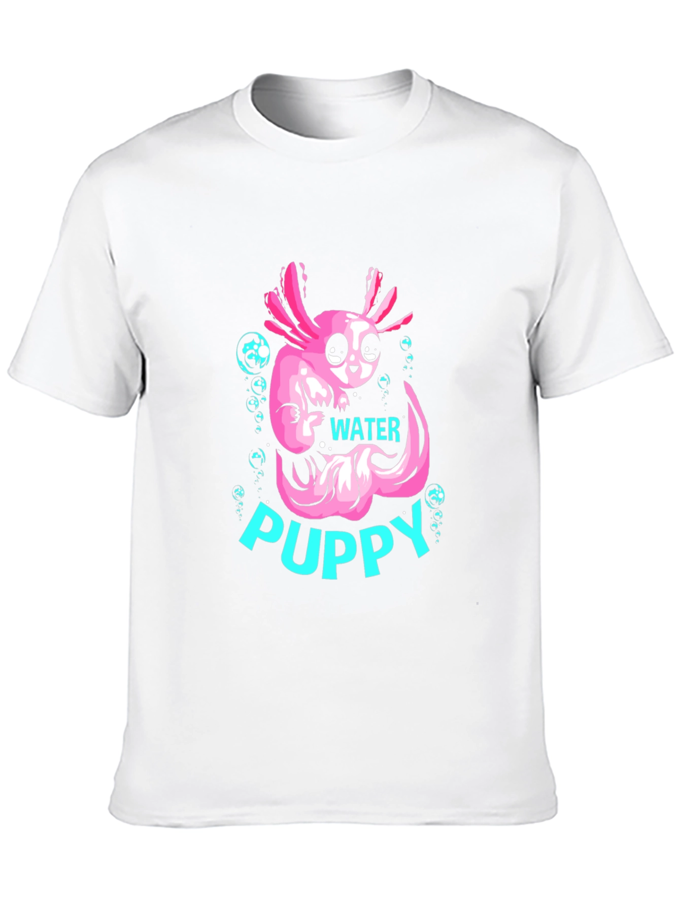 Axolotl Water Puppy Black T-Shirt