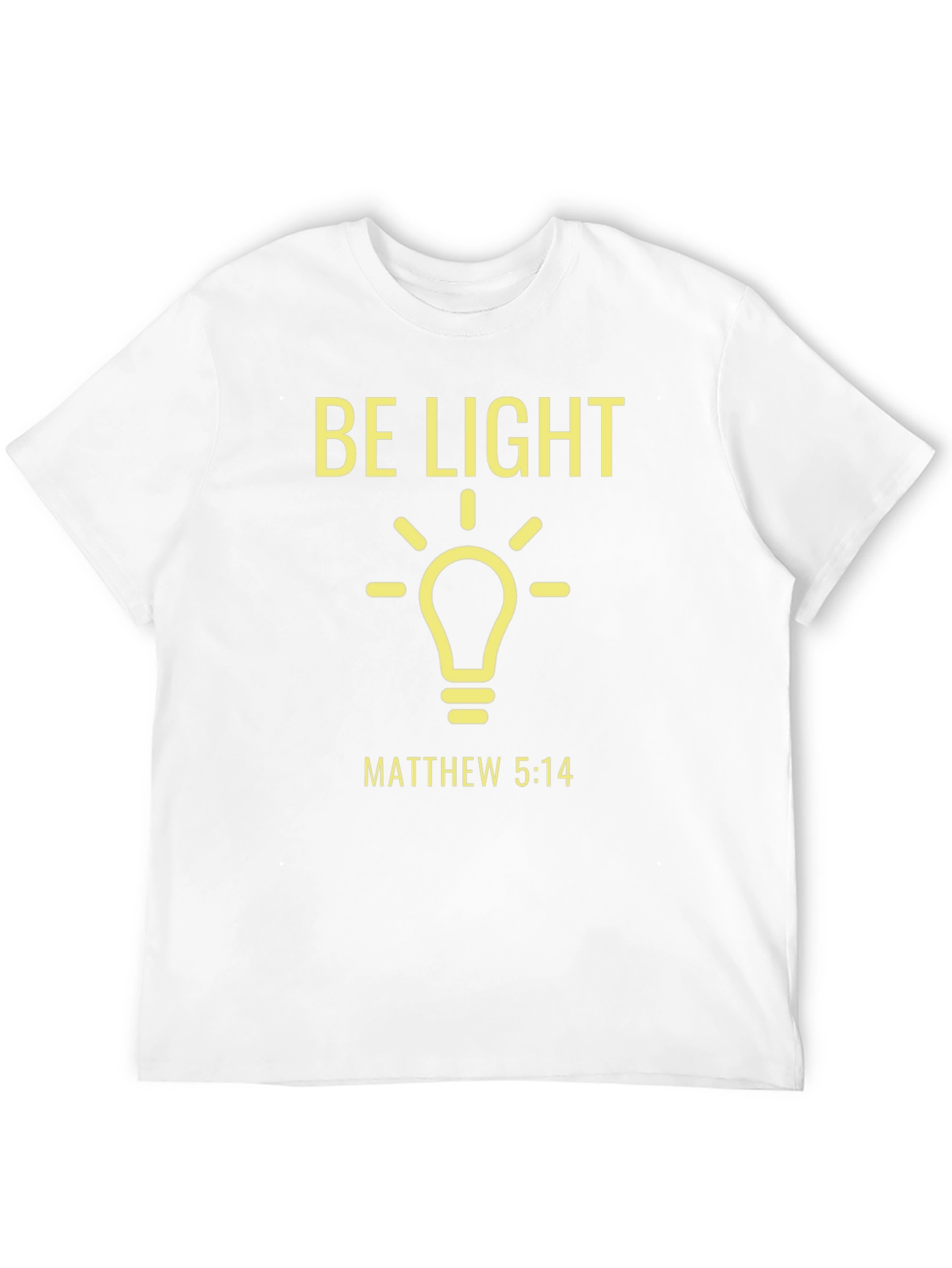 Be Light Matthew 5:14 T-Shirt Christian Inspired