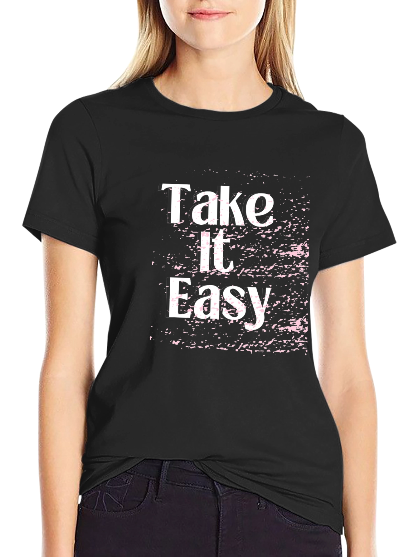 Take It Easy Graphic Tee - Trendy Casual Shirt