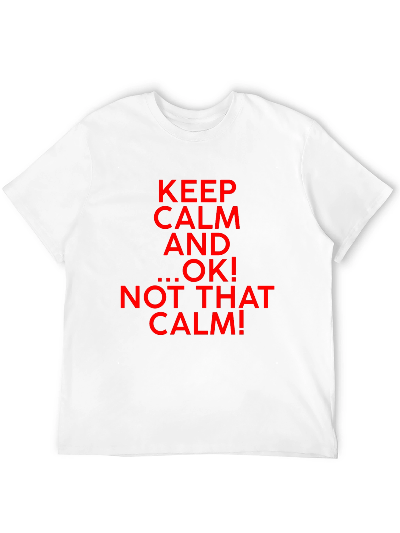 Keep Calm Parody Graphic T-Shirt