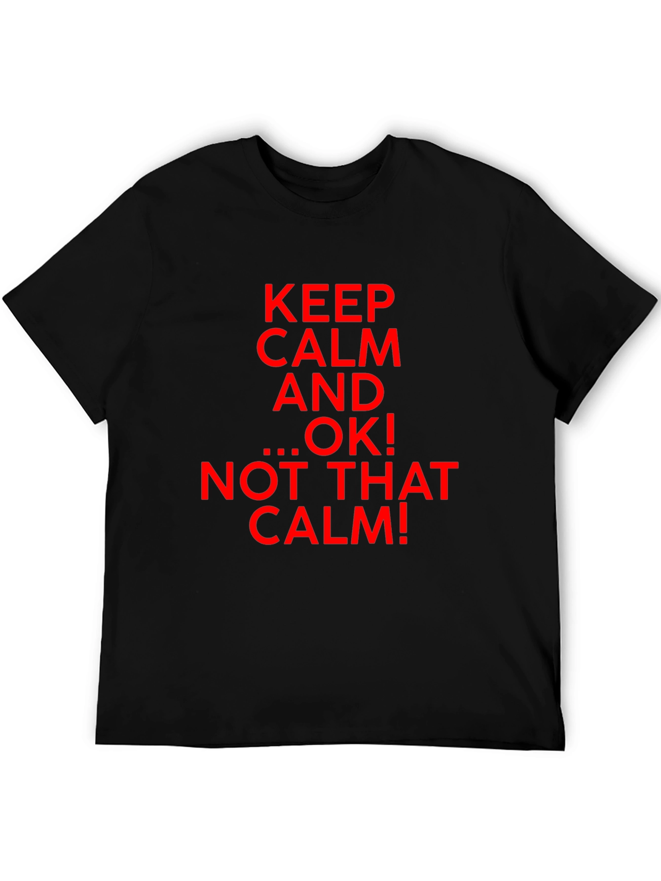 Keep Calm Parody Graphic T-Shirt