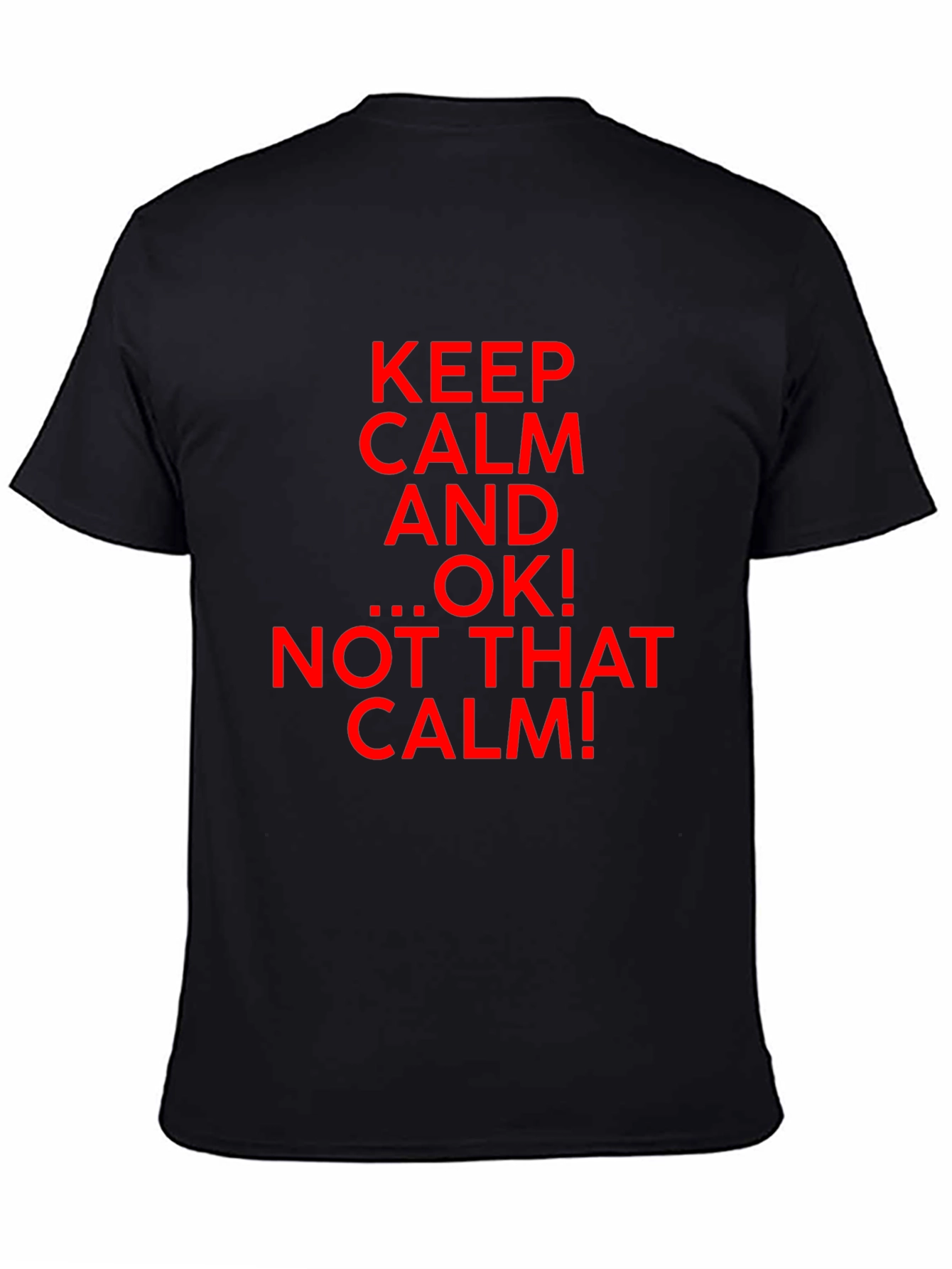 Keep Calm Parody Graphic T-Shirt