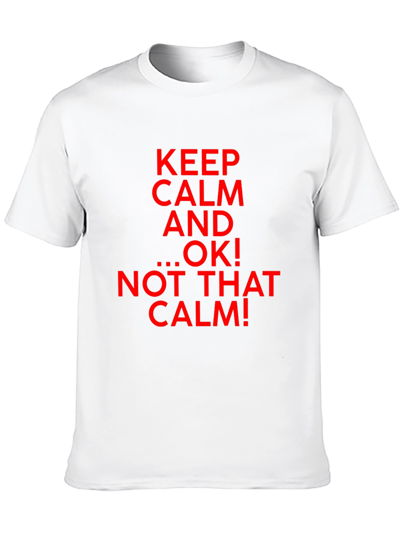 Keep Calm Parody Graphic T-Shirt