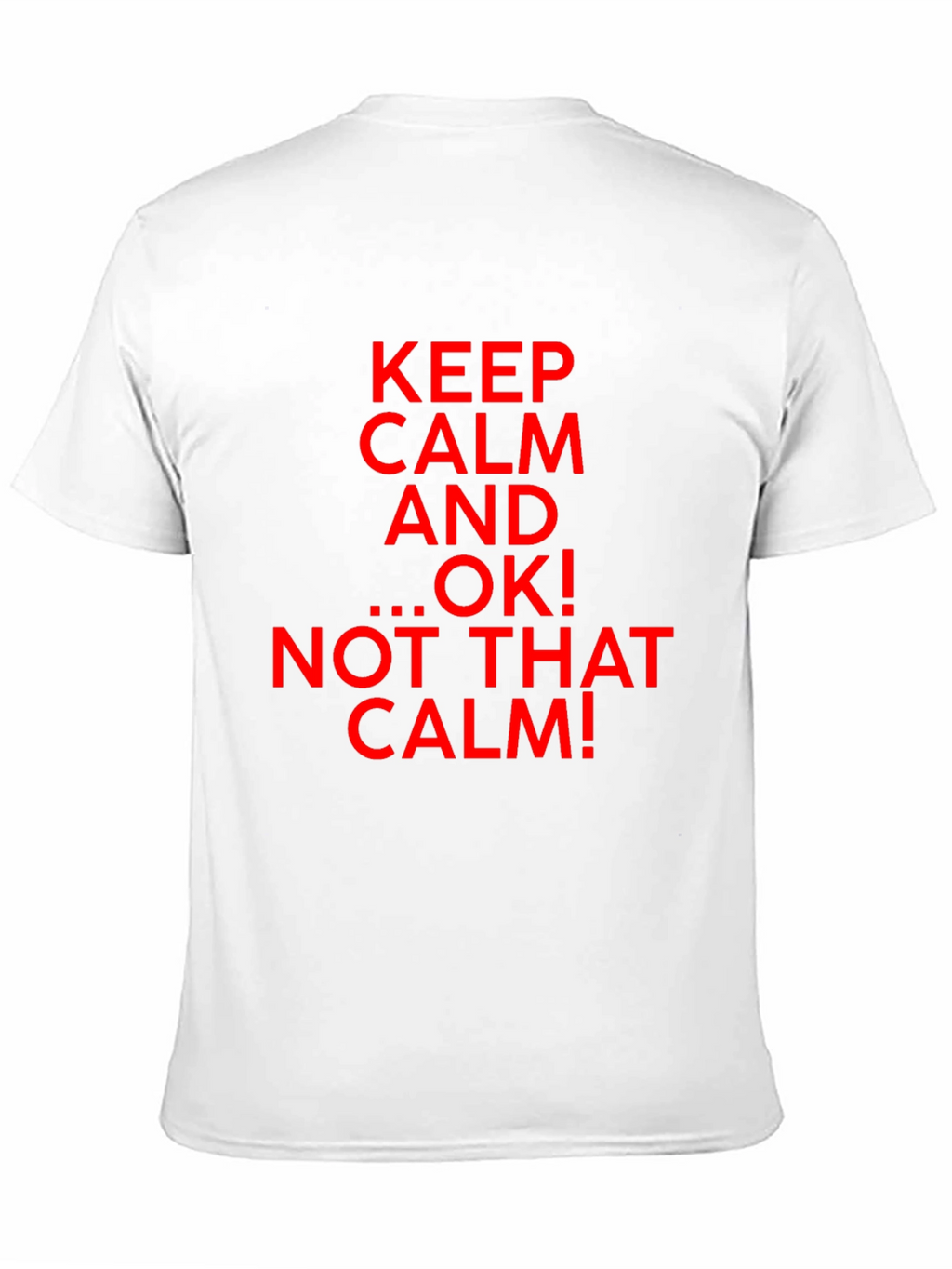 Keep Calm Parody Graphic T-Shirt