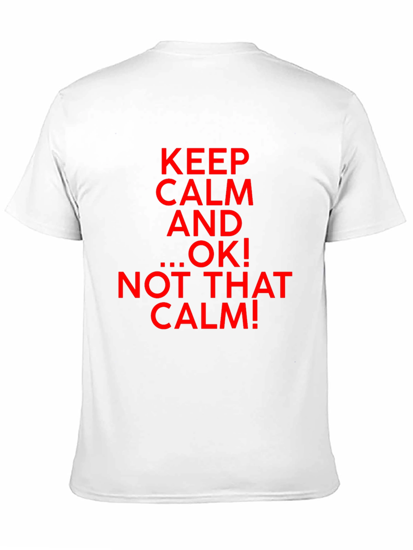 Keep Calm Parody Graphic T-Shirt