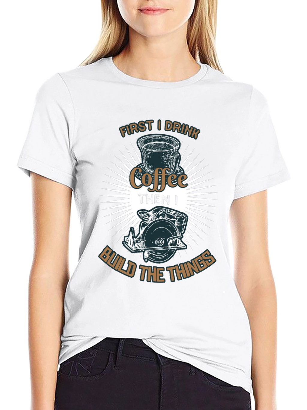 Coffee First Then Build T-Shirt