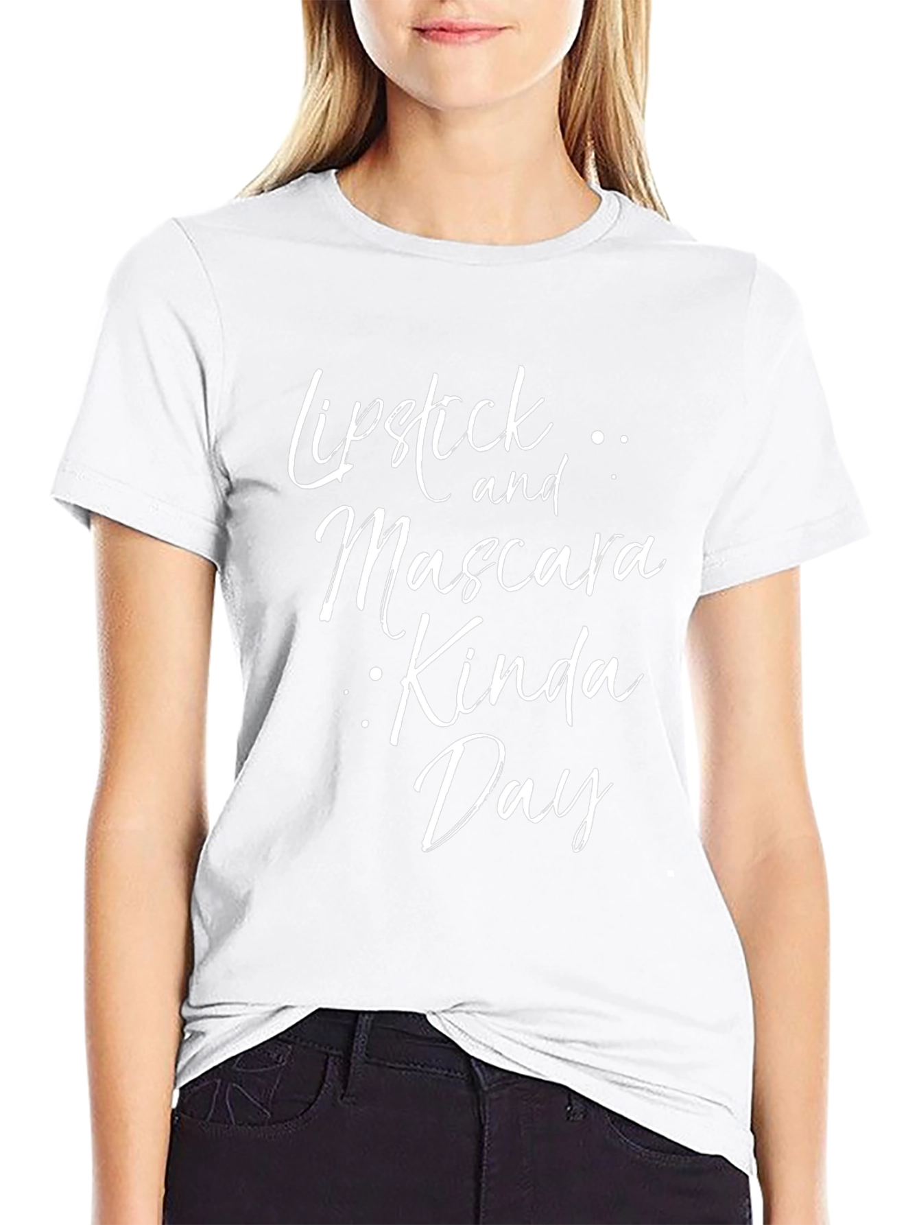 Lipstick and Mascara Kinda Day - Graphic Tee