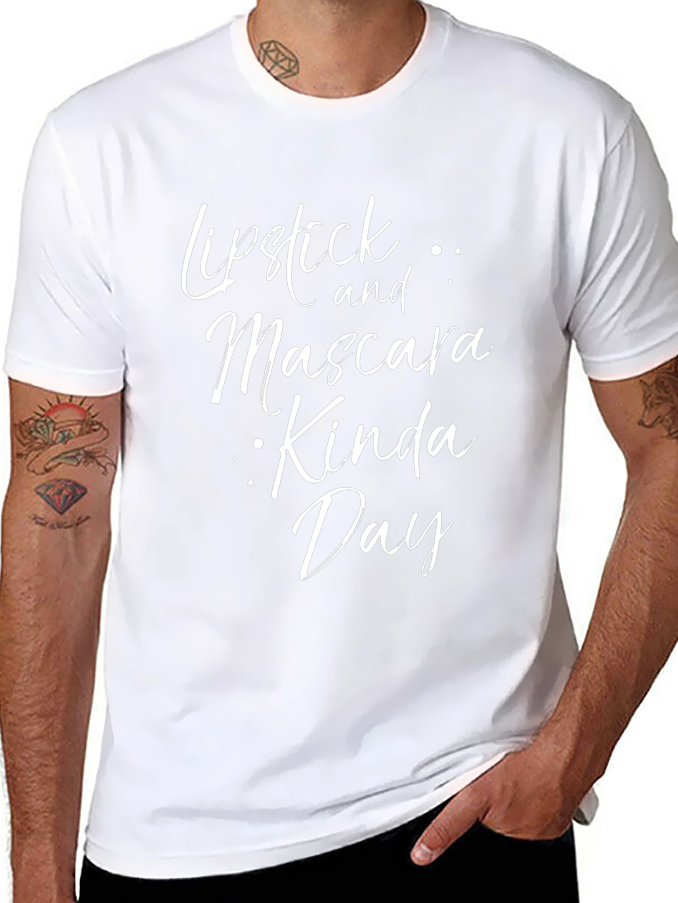 Lipstick and Mascara Kinda Day - Graphic Tee