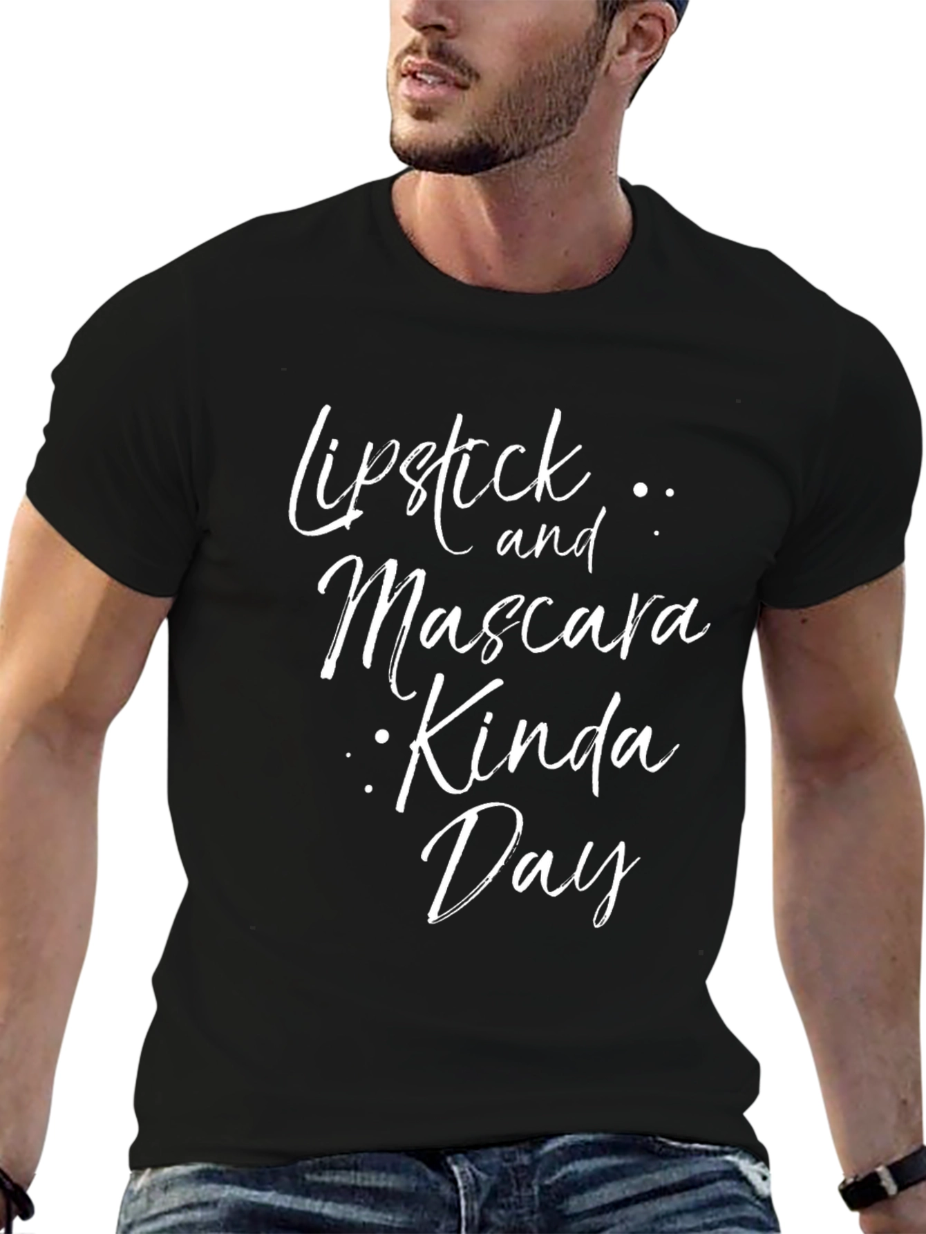 Lipstick and Mascara Kinda Day - Graphic Tee