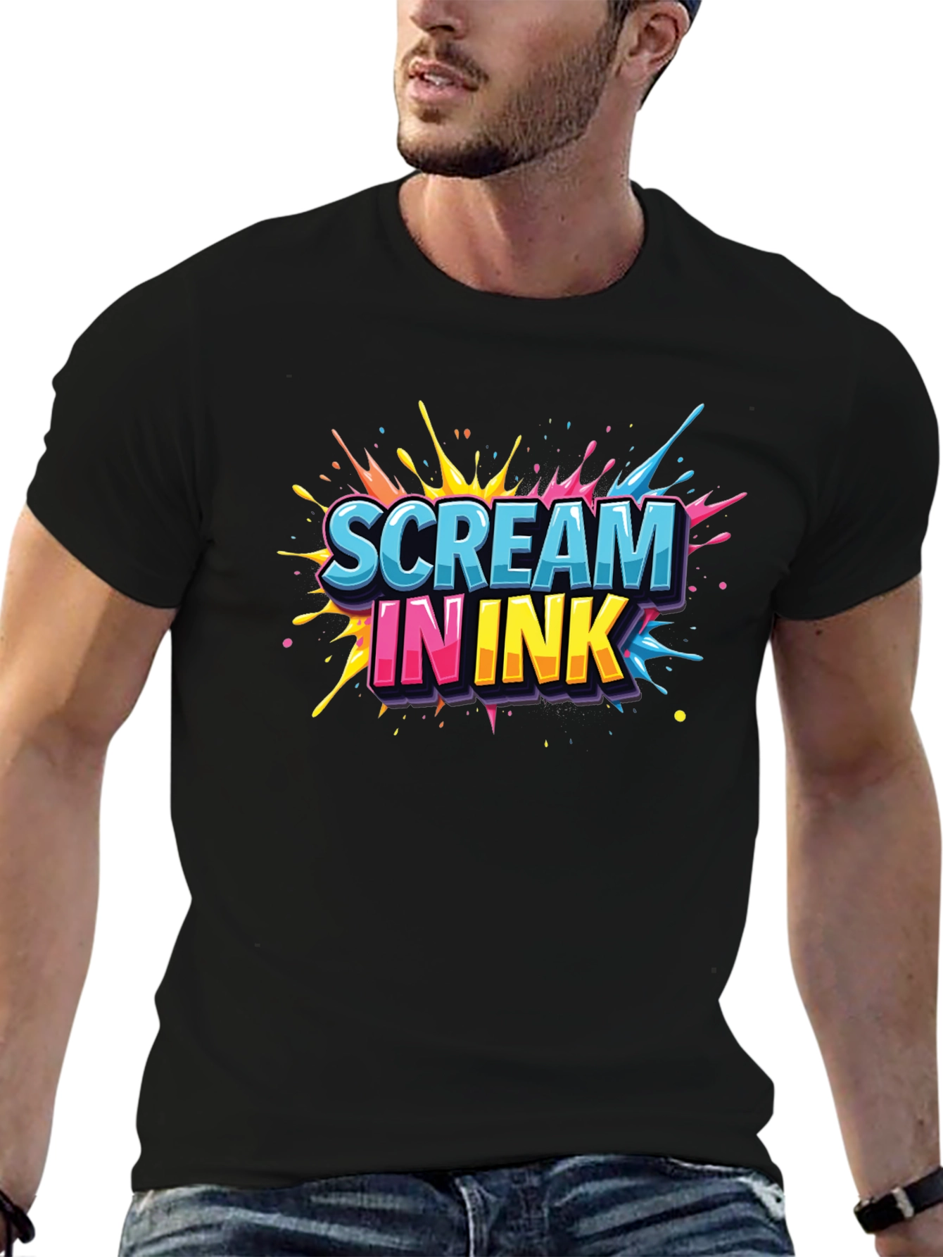 Scream In Ink Graphic Tee - Bold Design Comfortable Fit