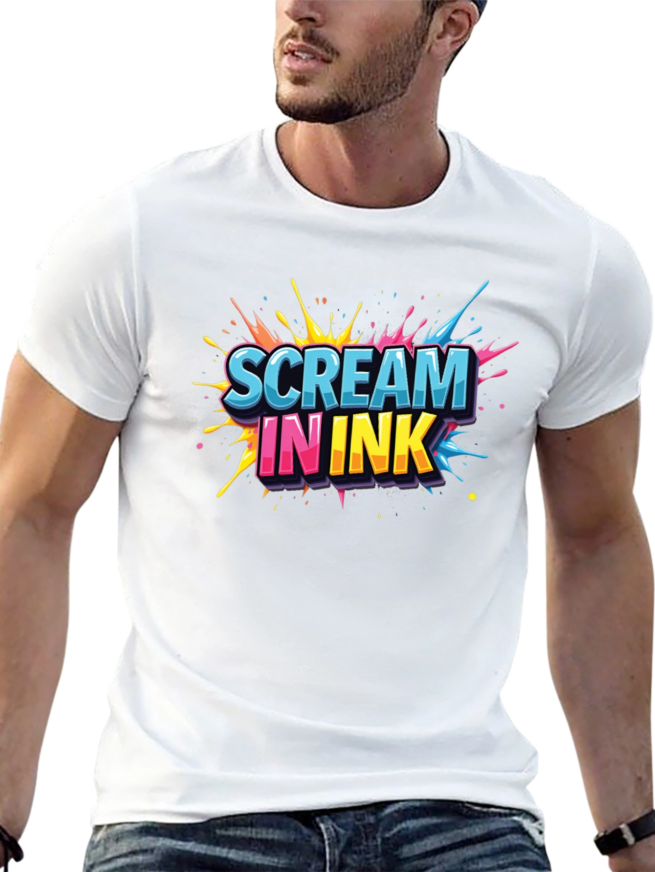 Scream In Ink Graphic Tee - Bold Design Comfortable Fit