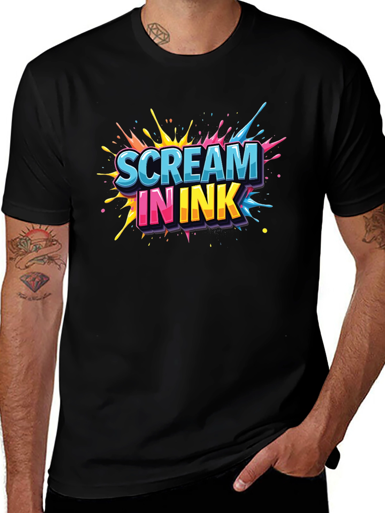 Scream In Ink Graphic Tee - Bold Design Comfortable Fit