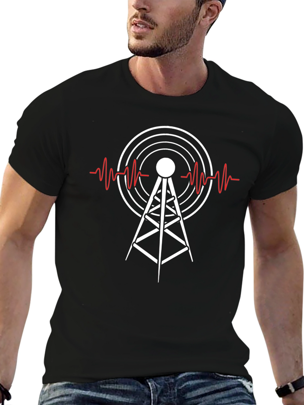 Antenna Signal T-Shirt - Cool Graphic Tee