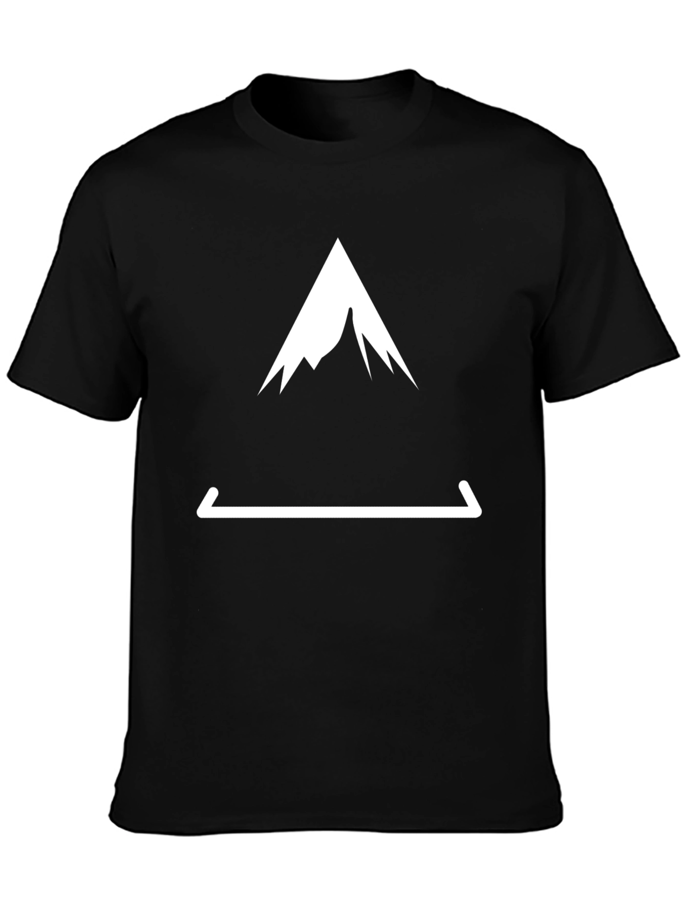 Mountain Peak Tee - Black Graphic T-Shirt