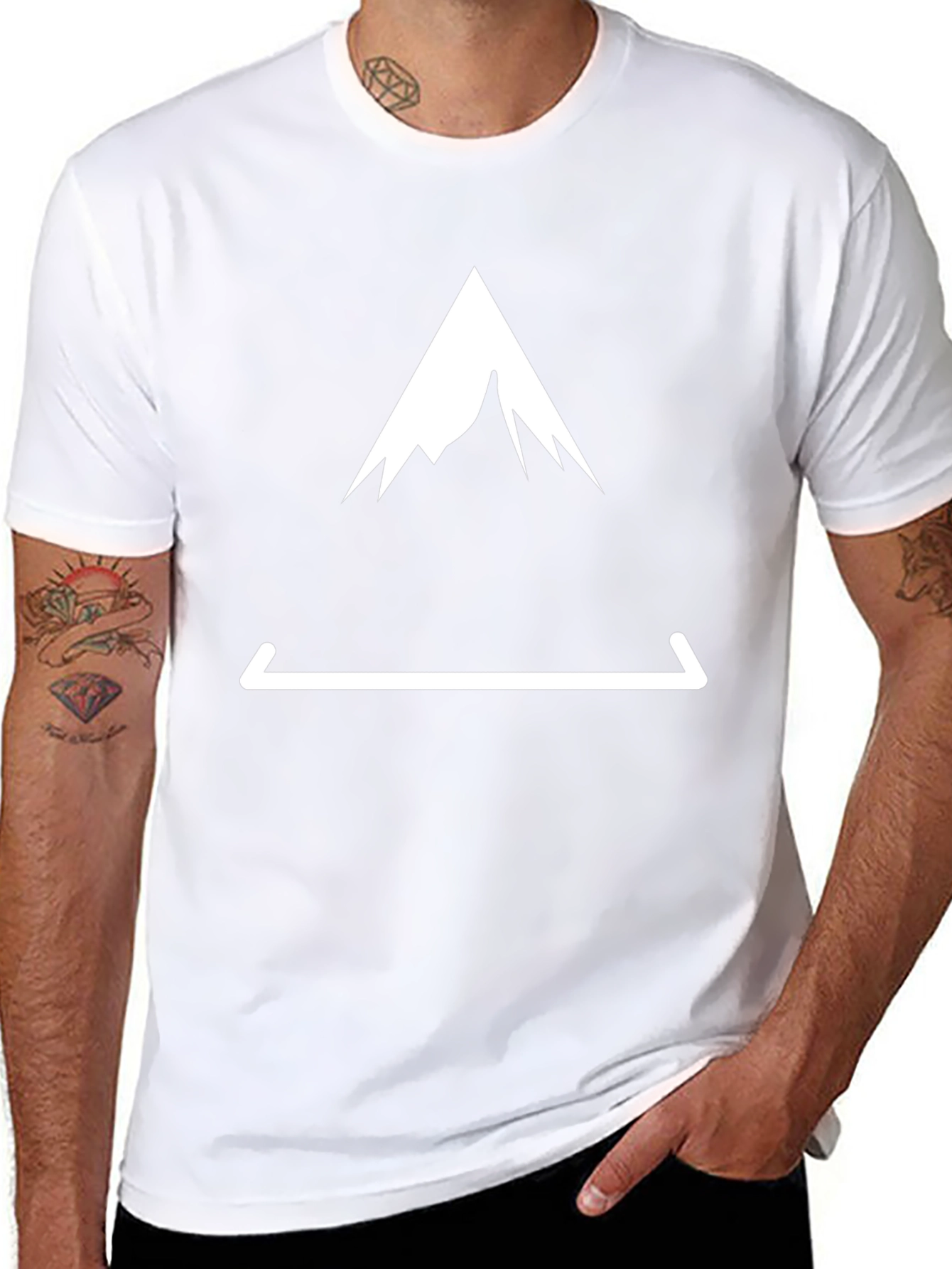 Mountain Peak Tee - Black Graphic T-Shirt