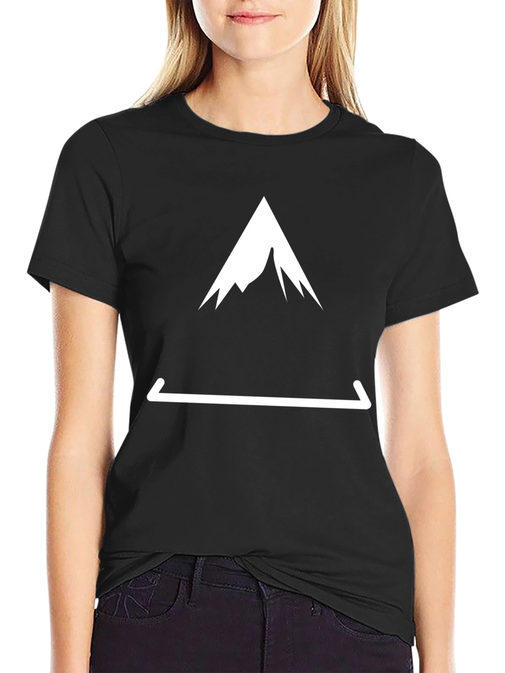 Mountain Peak Tee - Black Graphic T-Shirt