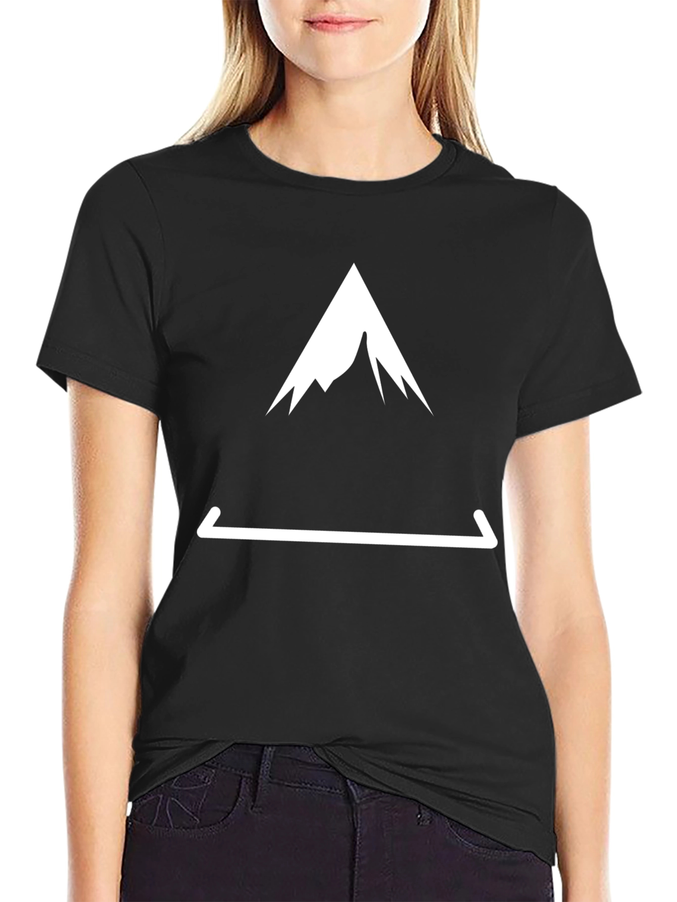 Mountain Peak Tee - Black Graphic T-Shirt