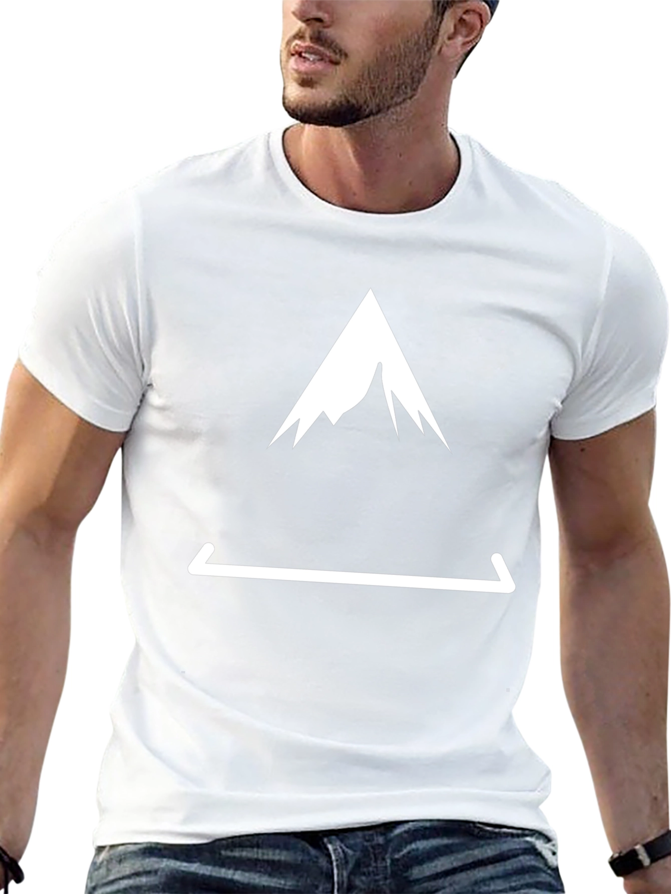 Mountain Peak Tee - Black Graphic T-Shirt