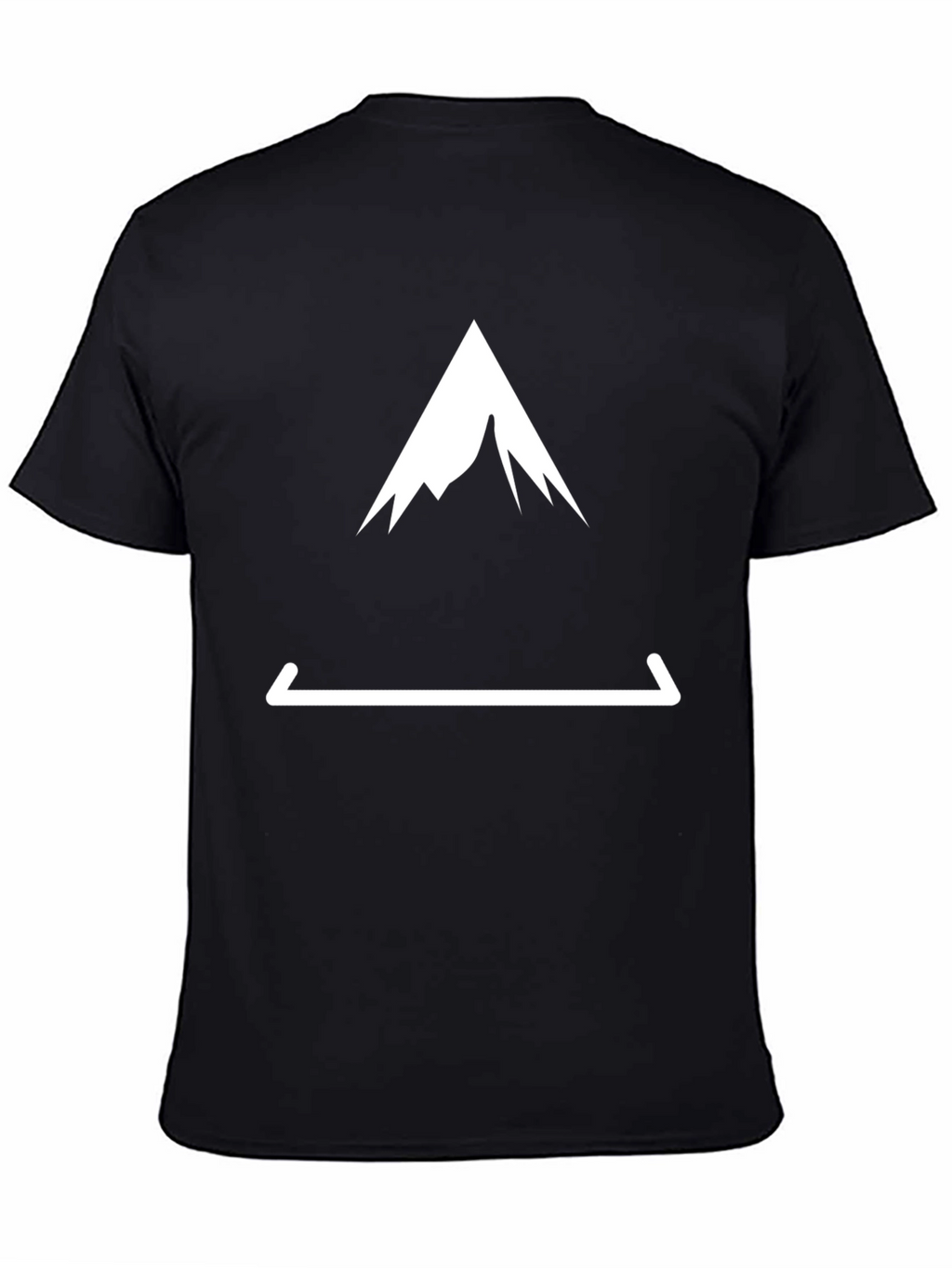 Mountain Peak Tee - Black Graphic T-Shirt