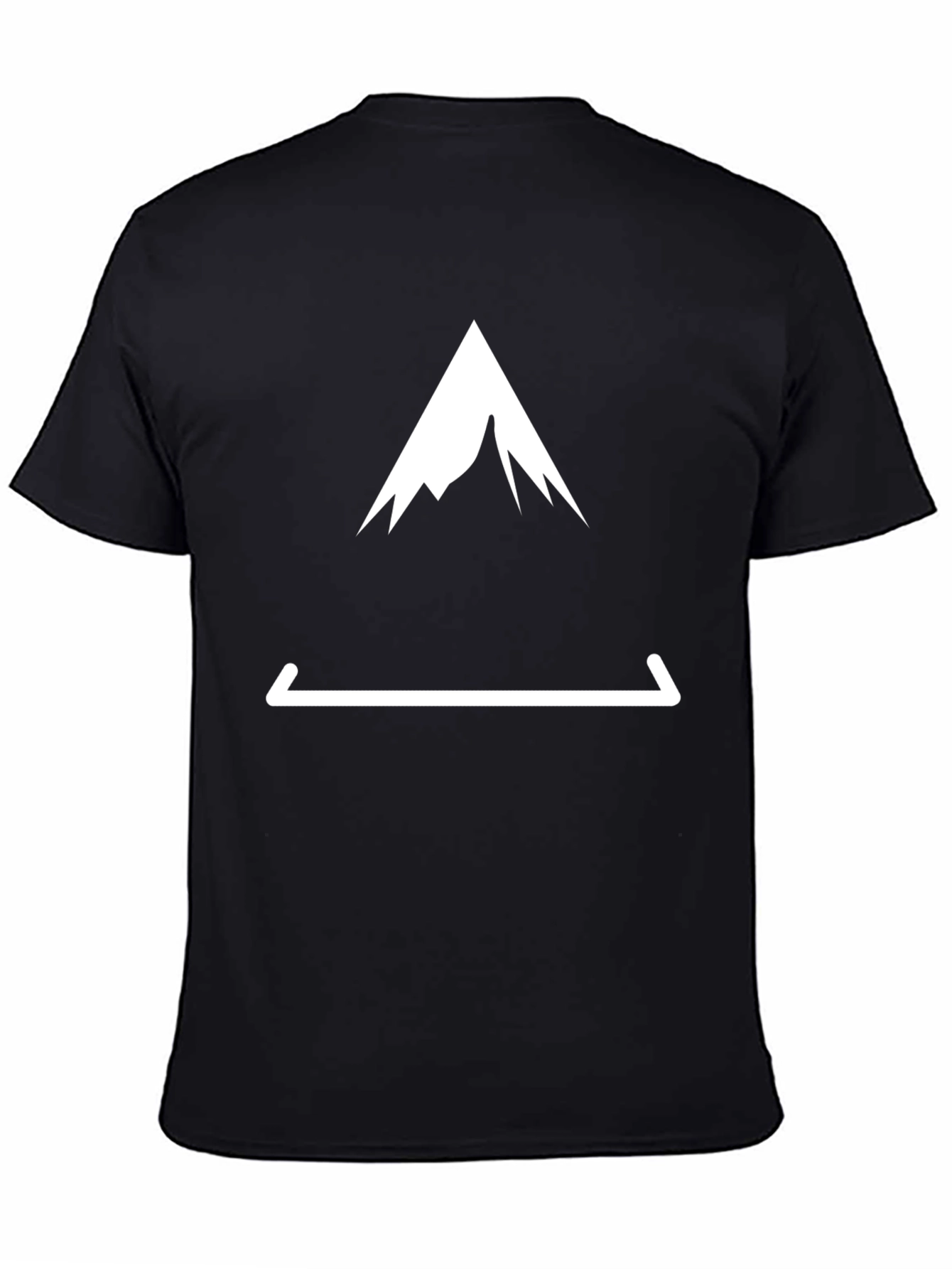 Mountain Peak Tee - Black Graphic T-Shirt