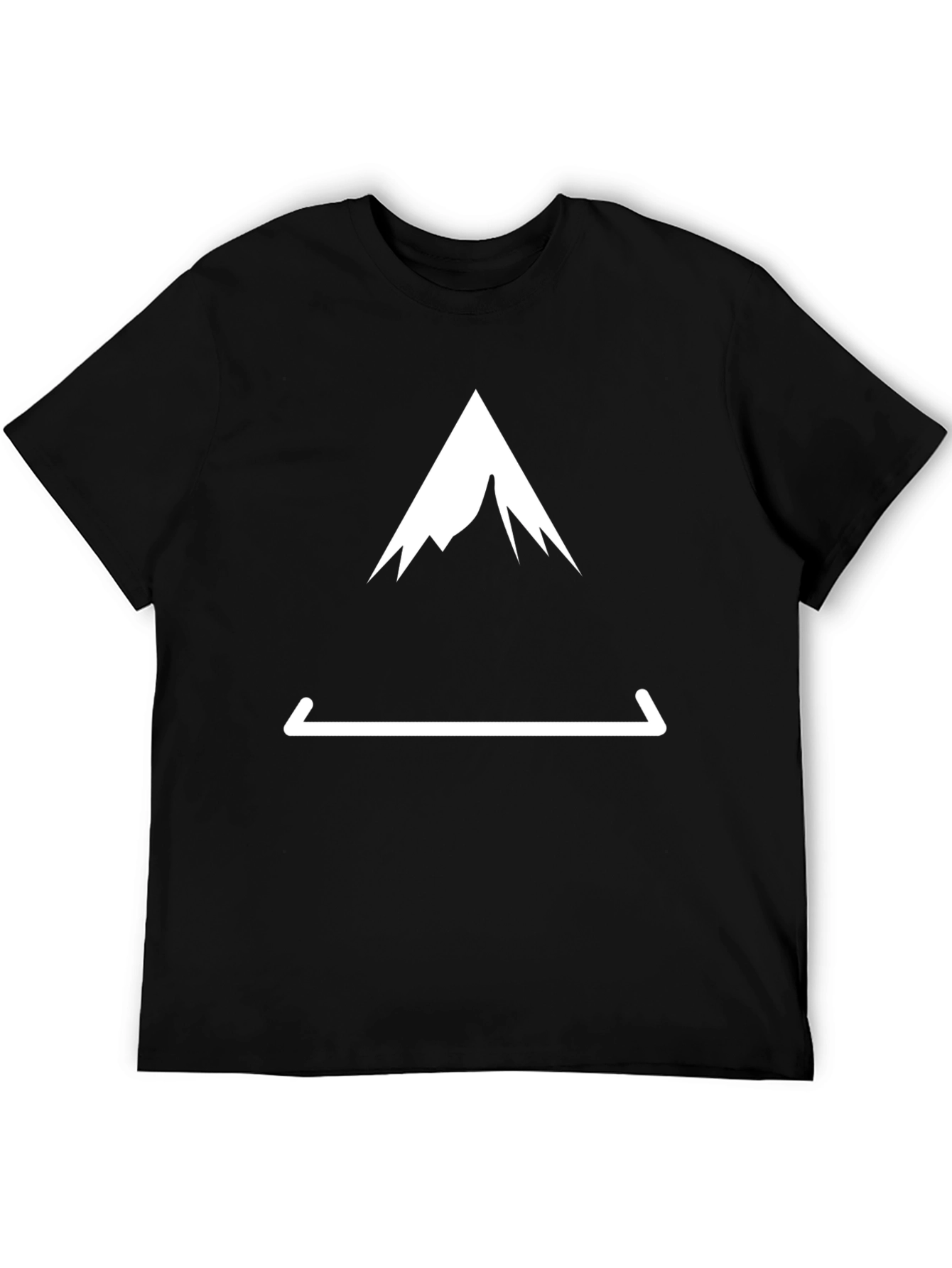 Mountain Peak Tee - Black Graphic T-Shirt
